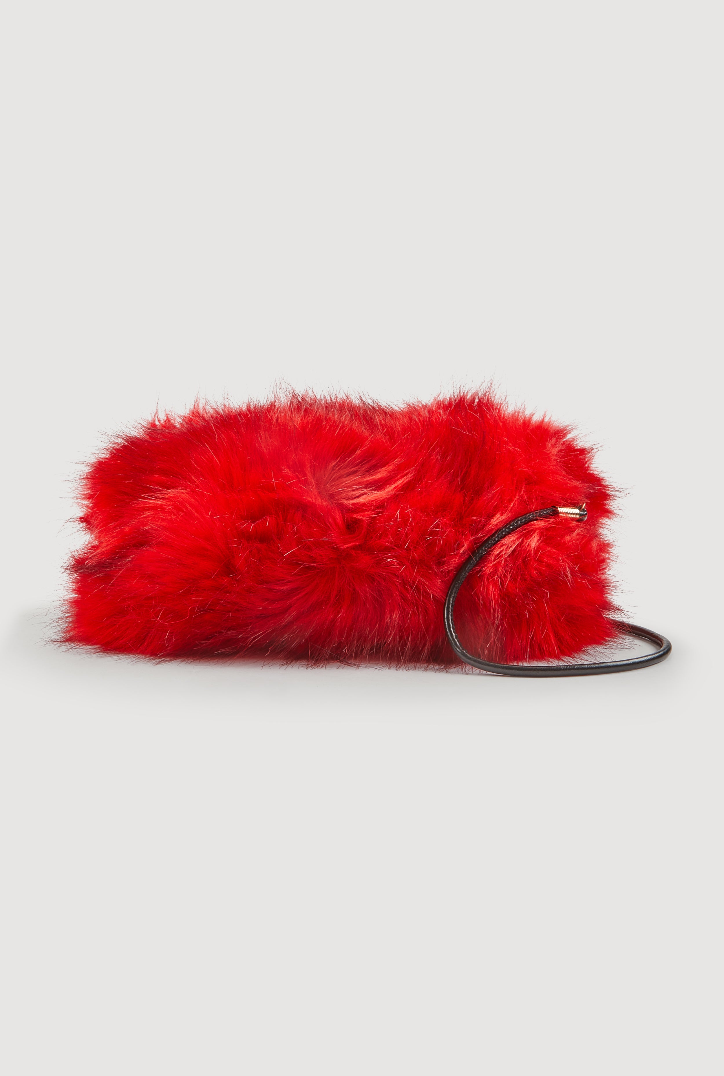 Faux Fur Convertible Muffler Clutch Bag