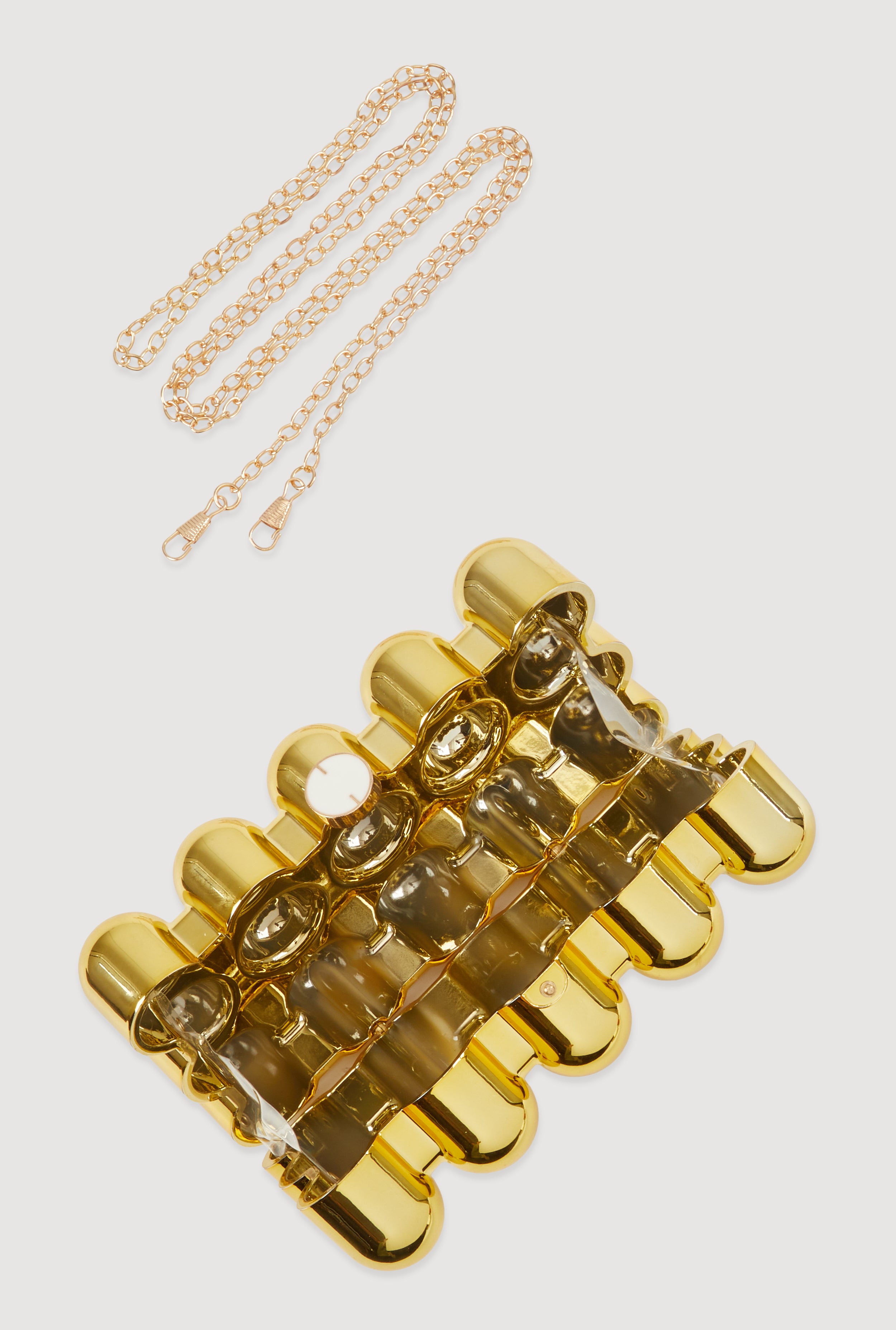 24AW new /CHLOE 花柄ゴールドトーンクリスタルカフ GOLD Chloé Charmsネックレス の金色 CHC25SFO06CB79DC | Chloé JP