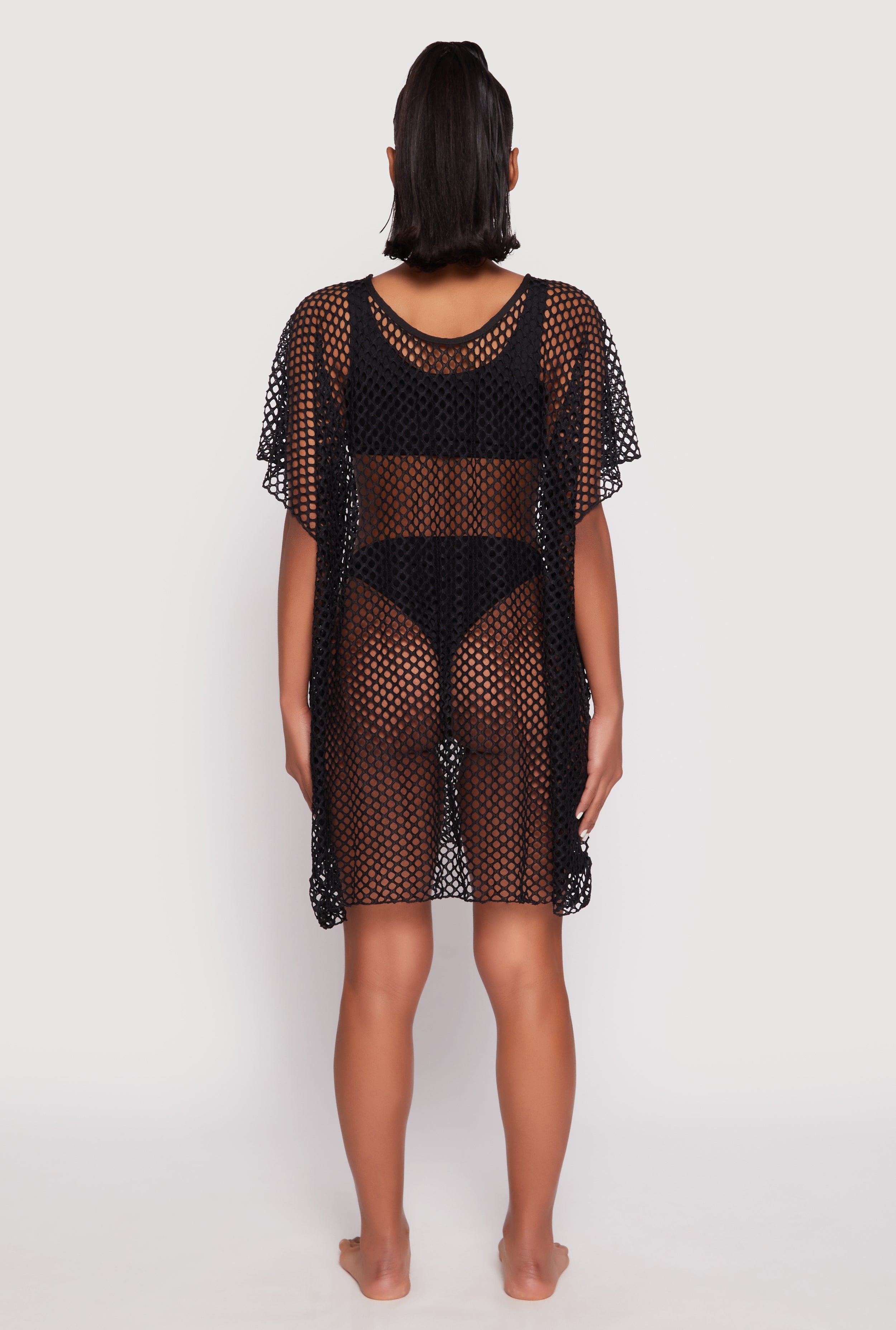 fishnet cover up top