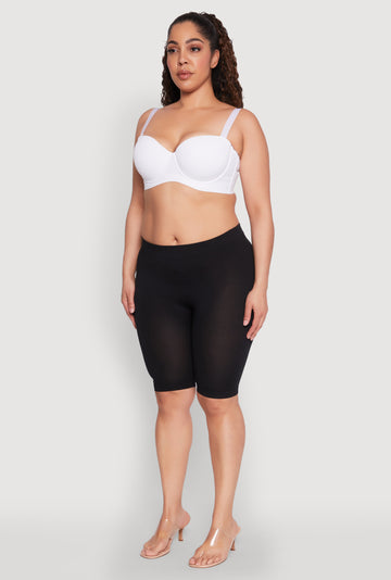 Plus Size Solid Balconette Bra | Converts to Strapless