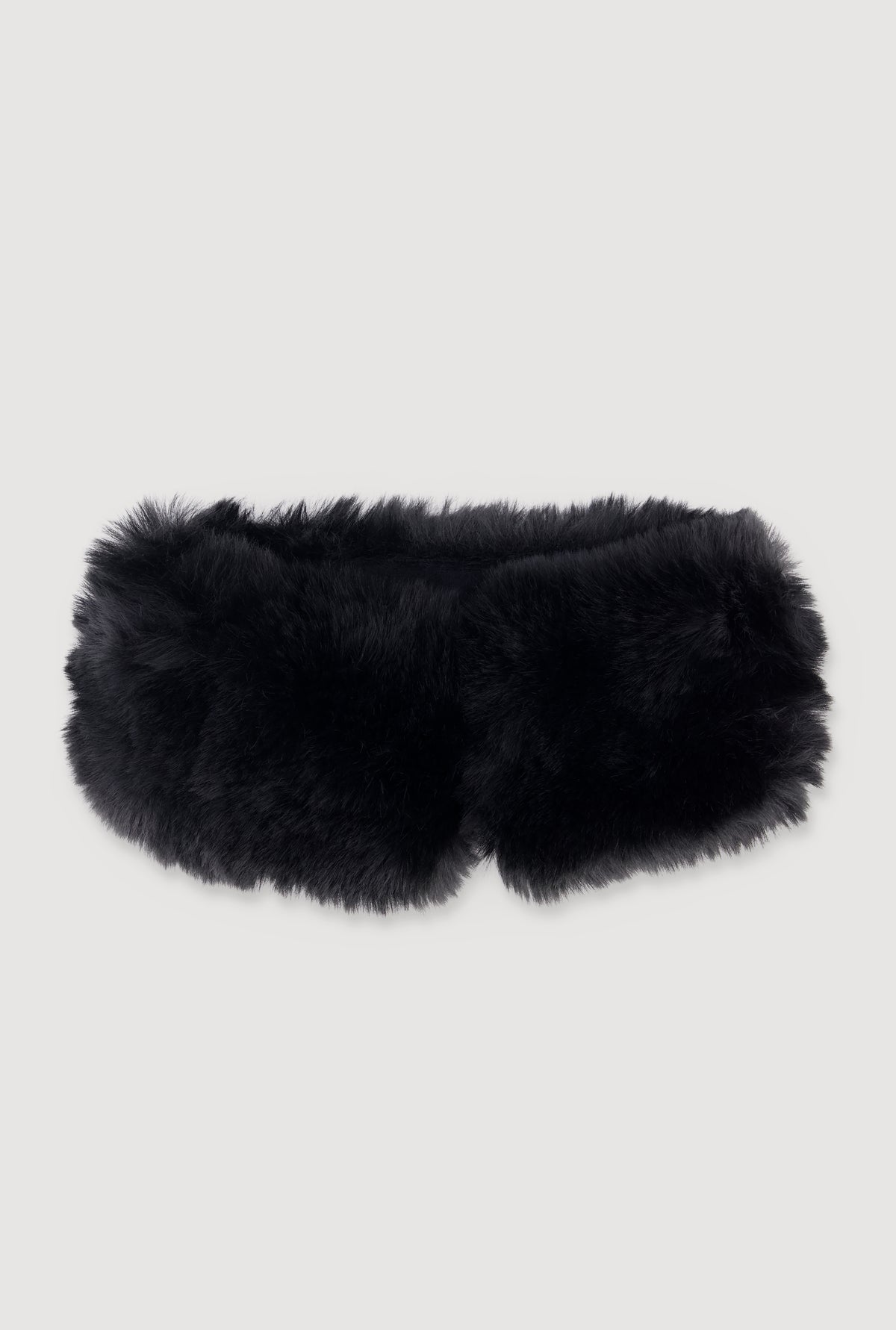 Betmar Black Faux Fur Hatband Faux Fur Headband main image 2