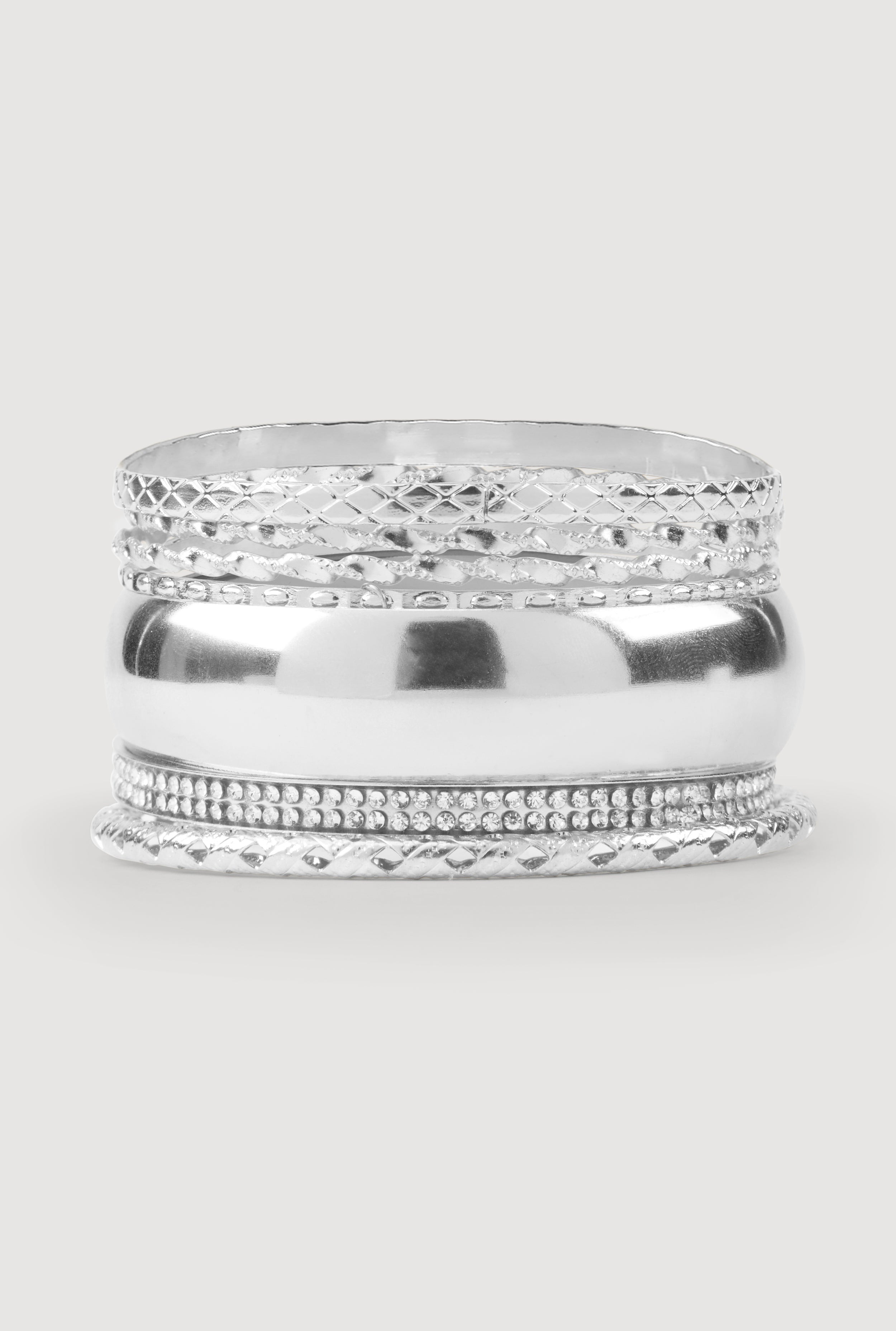 Assorted Metallic Bangles Set of 7