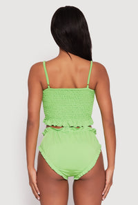 Smocked Swim Cami and Bikini Bottoms Set