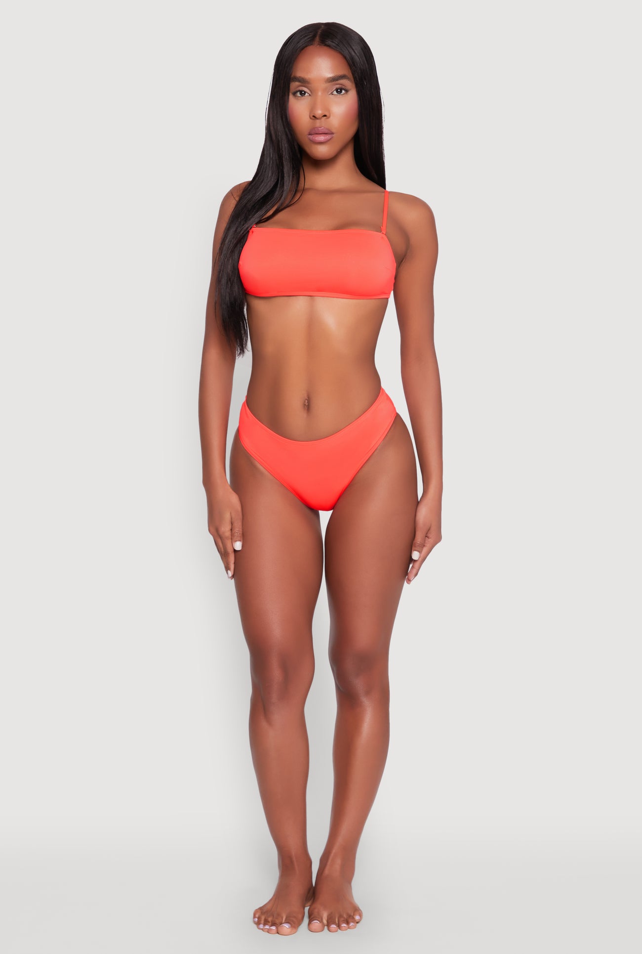 Tie Back Swim Bandeau Bikini Top
