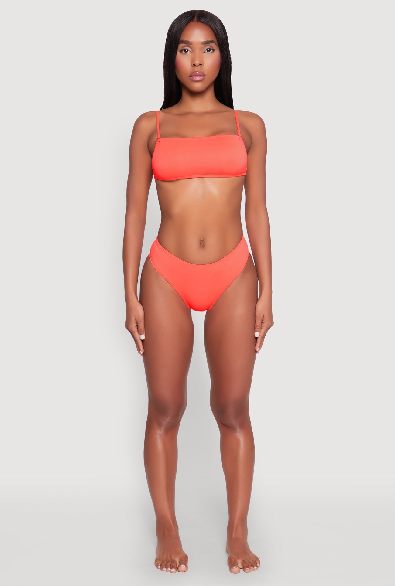 Tie Back Swim Bandeau Bikini Top