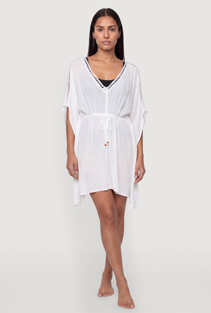 white lace kimono dress Lace KIMONO White French Floral Cape KAFTAN Bridal Robe Wedding Bohemian  +viewmyshop Sequins Dress Skirt Burning Man Wrap Pink Bikini Top
