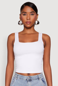 Double Layer Square Neck Tank Top