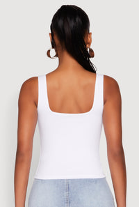 Double Layer Square Neck Tank Top