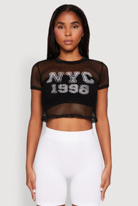 NYC 1998 Fishnet Crop Top