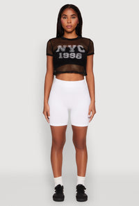 NYC 1998 Fishnet Crop Top