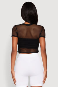 NYC 1998 Fishnet Crop Top