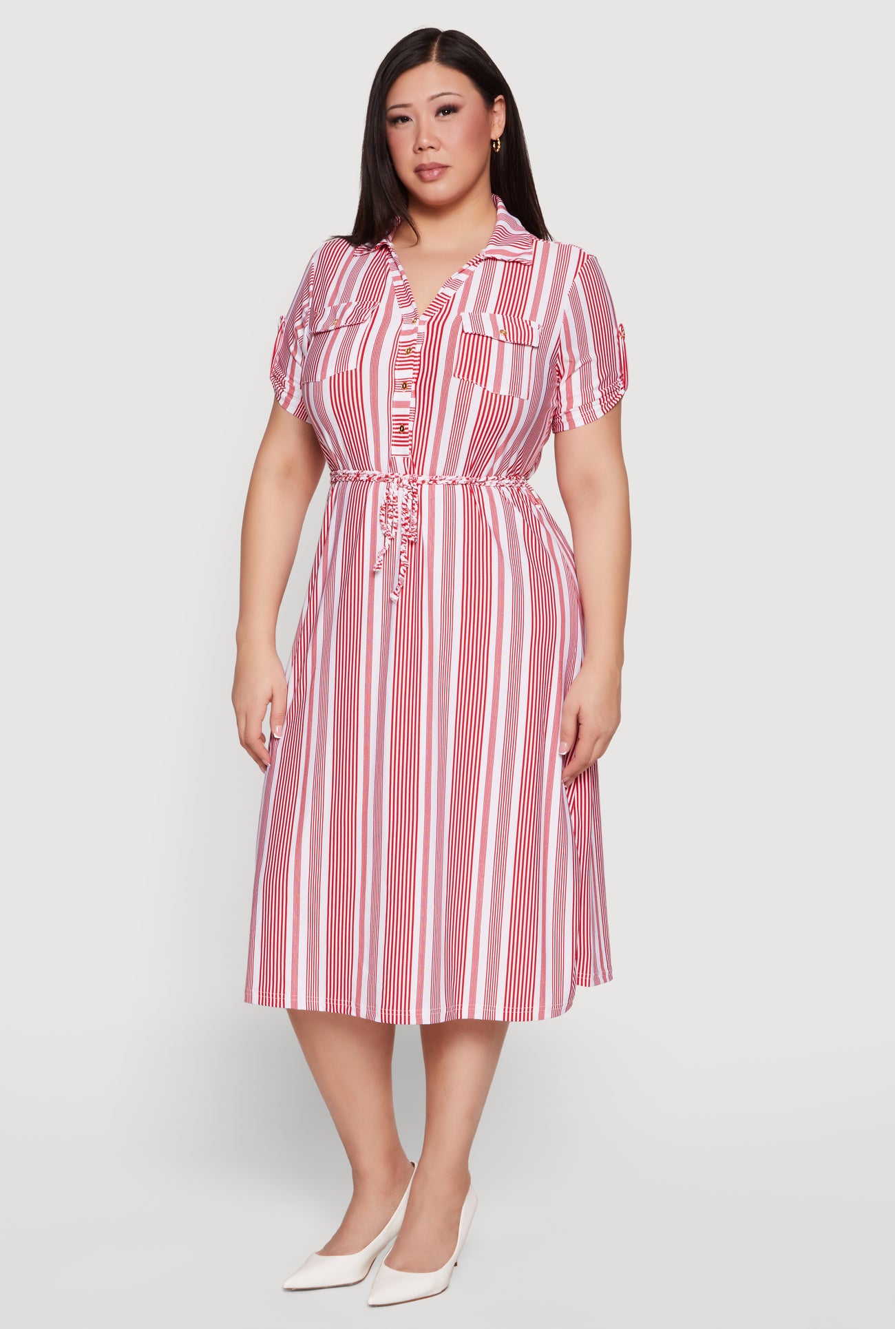 plus midi shirt dress YOURS Plus Size Brown Midi Shirt Dress