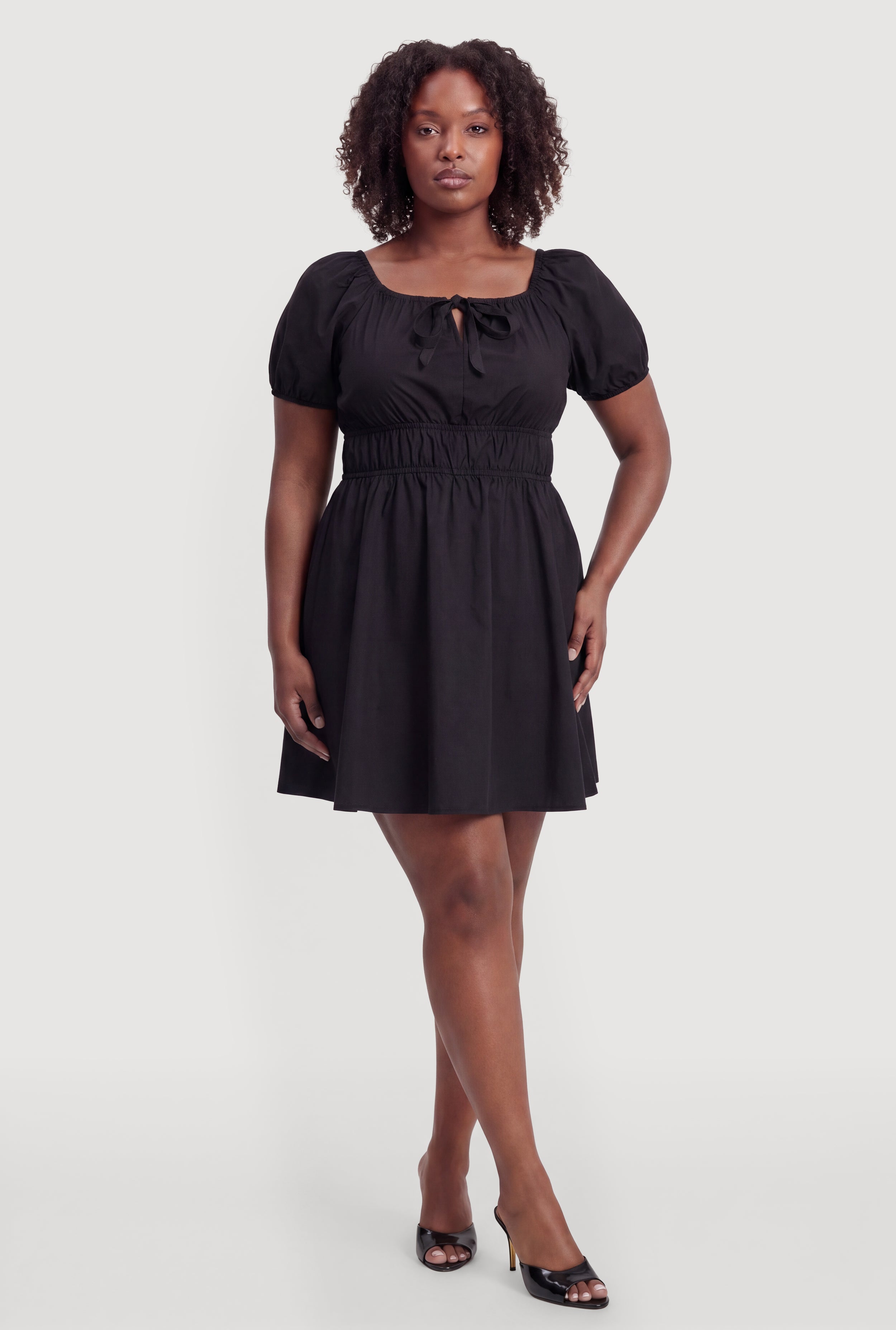 Puff Sleeve Dress | Rainbow Shops