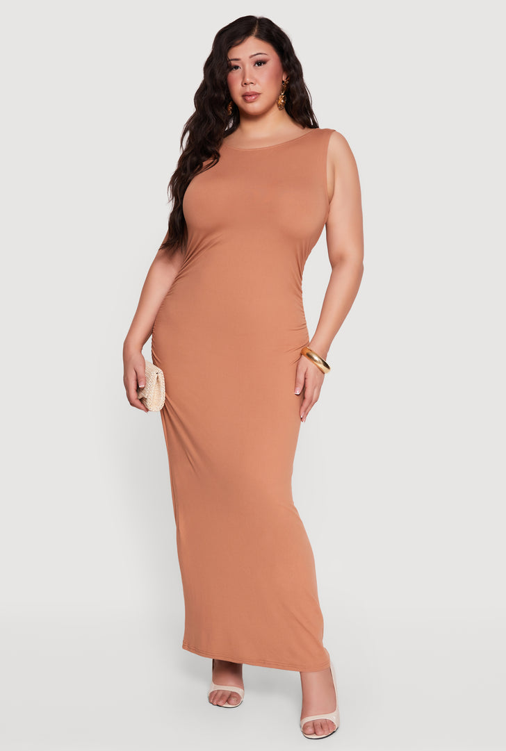 Solid Color Floor-Length Dresses | Rainbow Shops