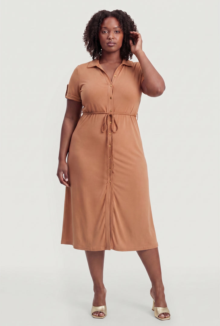 brown dresses for plus size Crew Neck Delicate Chiffon Plus Size Mother of the Bride Dresses