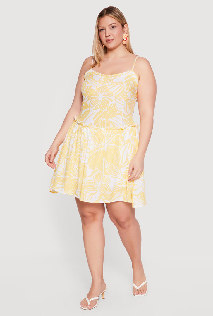 yellow lace skater dress 1960s Solid Lace Straps Lace-Up Skater Dress