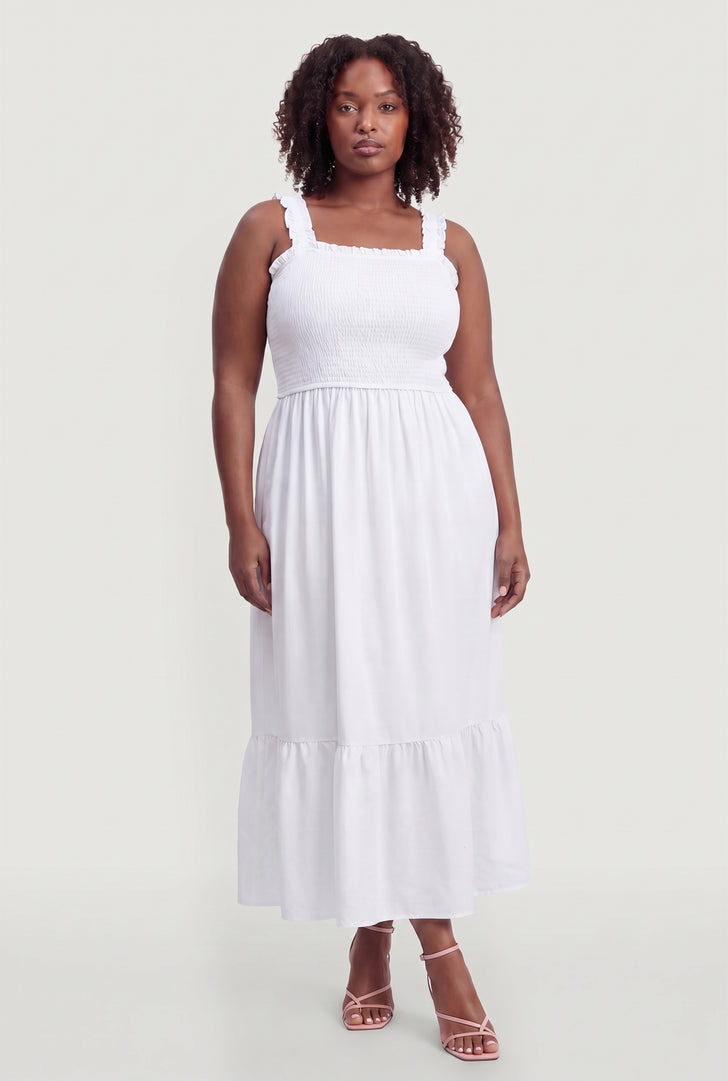 plus size white flowy dress WUSENST Maxi for Women Short Sleeve Crew Neck A-Line Long Dresses with Pocket, at Amazon Women's Clothing store This dress is so stunning Maxi Dress Plus Size Clothes