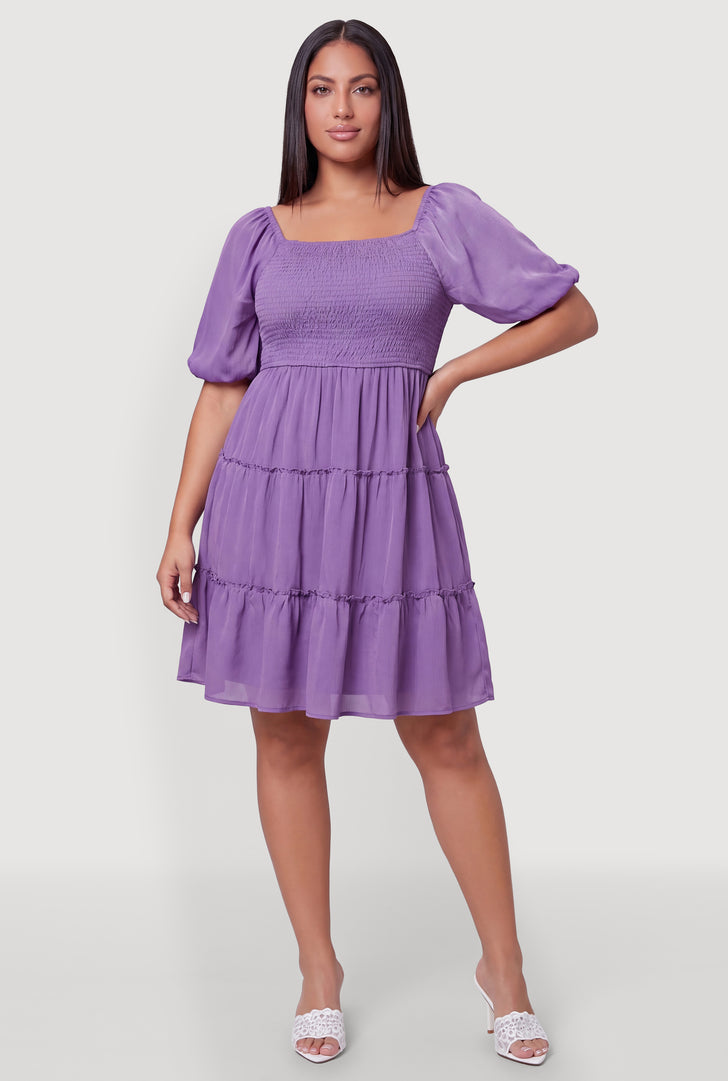 sexy plus size birthday dresses Final Sale It's My Ruffle Sequin Mini Dress in Light Pink 95% Polyester 5% Spandex FANCMISTERY Women's Plus Size Sexy