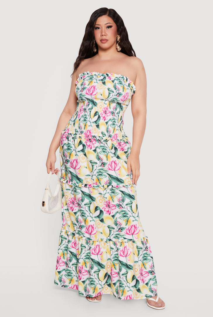 slim fit dress slacks Kiyonna Vienna Maxi Dress