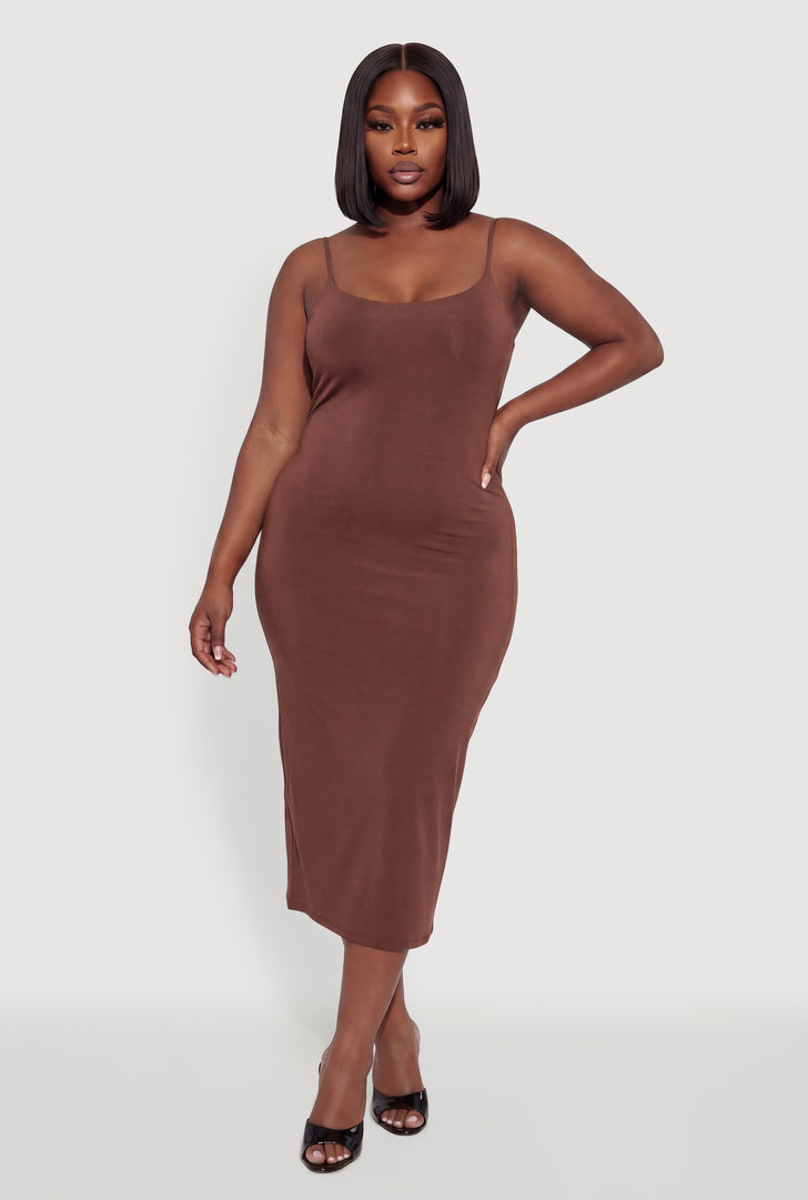 strapless open back dress Ellen Plus Size Sexy Cutout Party Dress– Hello Curve main image 1