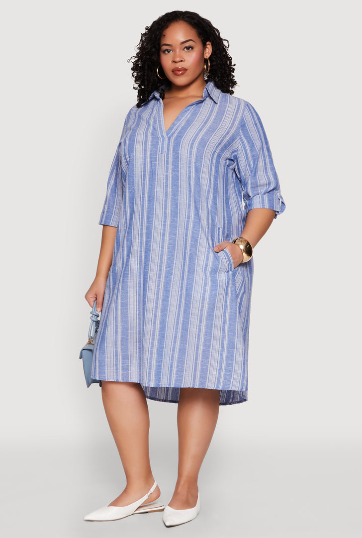 Striped Linen Dress Striped Linen Dress