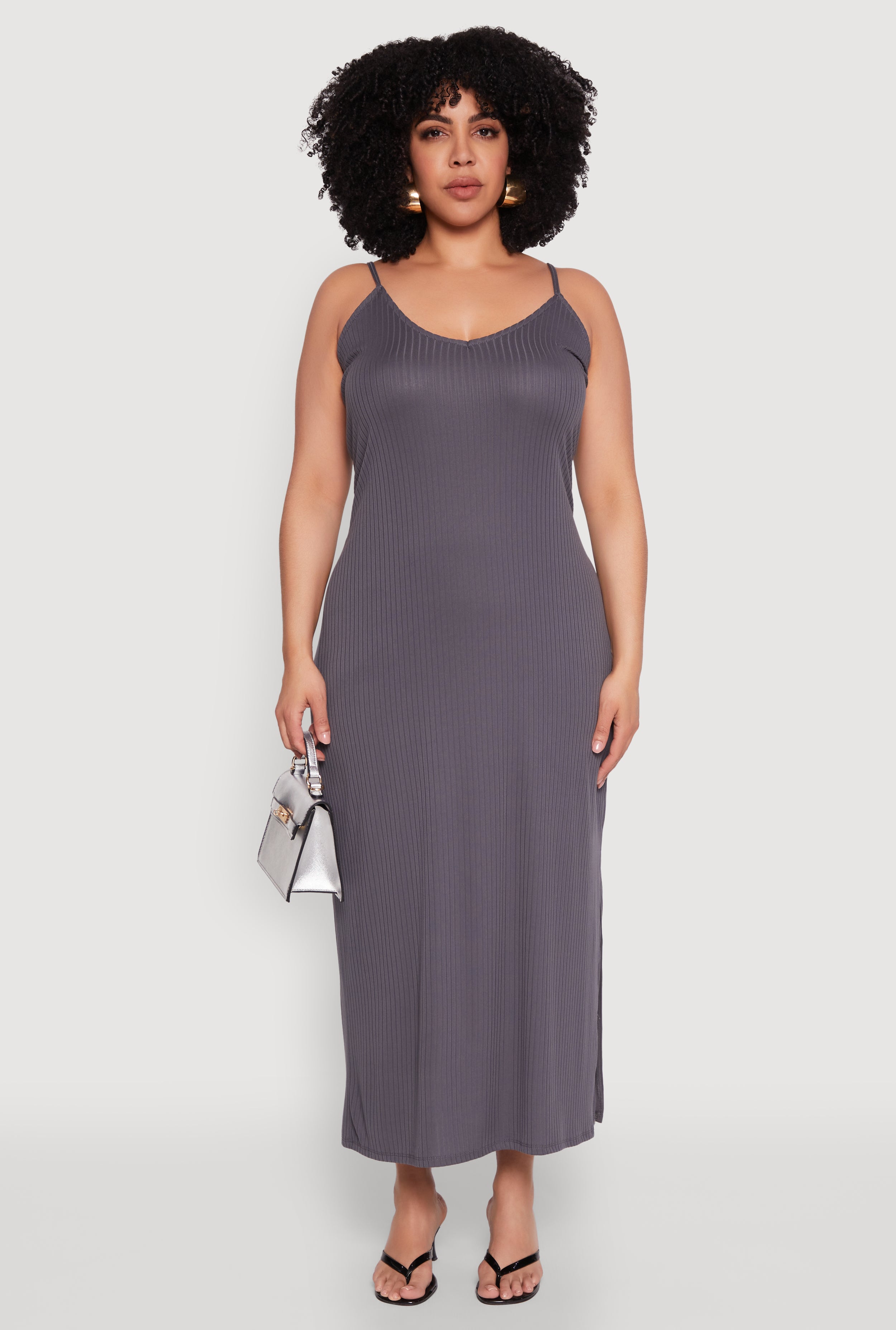 LE’RURE Wavy frill bustier stripe dress LE'RURE Wavy frill bustier stripe dress