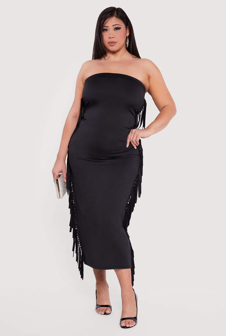 Fringe Maxi Dress | Rainbow Shops