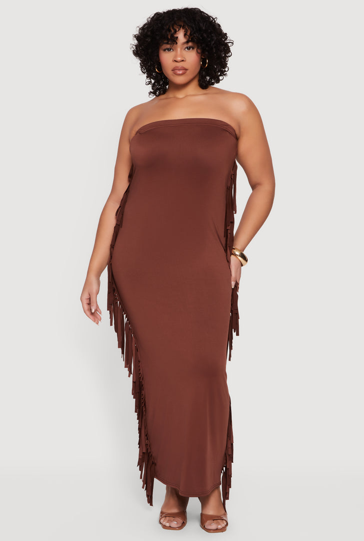 Fringe Maxi Dress | Rainbow Shops