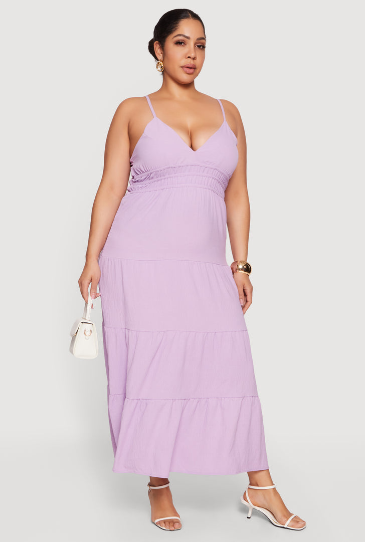 strapless open back dress Elegant Violet 3/4 Sleeves High Waist Beaded Lace Chiffon Evening Dress, Violet / US2 main image 0
