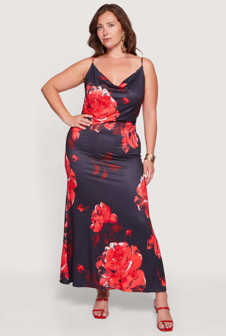formal plus size champagne dress Plus Size Mother of the Bride Gown with Peplum – 231M0482 main image 0