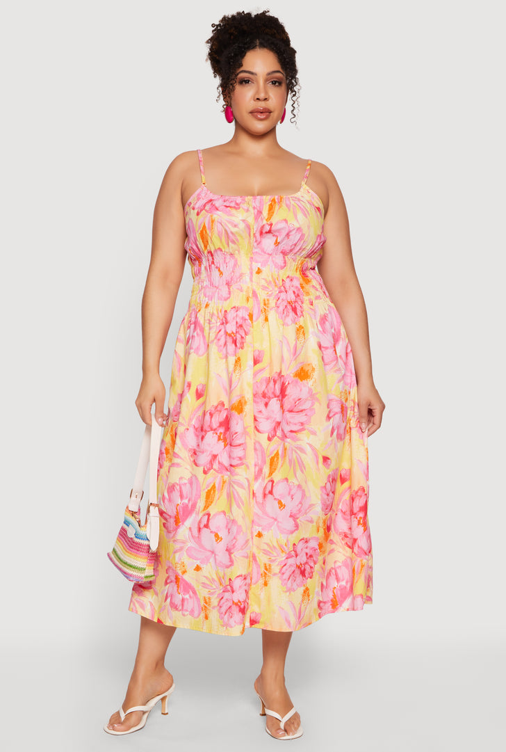 chinese dress ladies Spaghetti Strap Fit & Flare Plus Size Maxi Dress main image 1