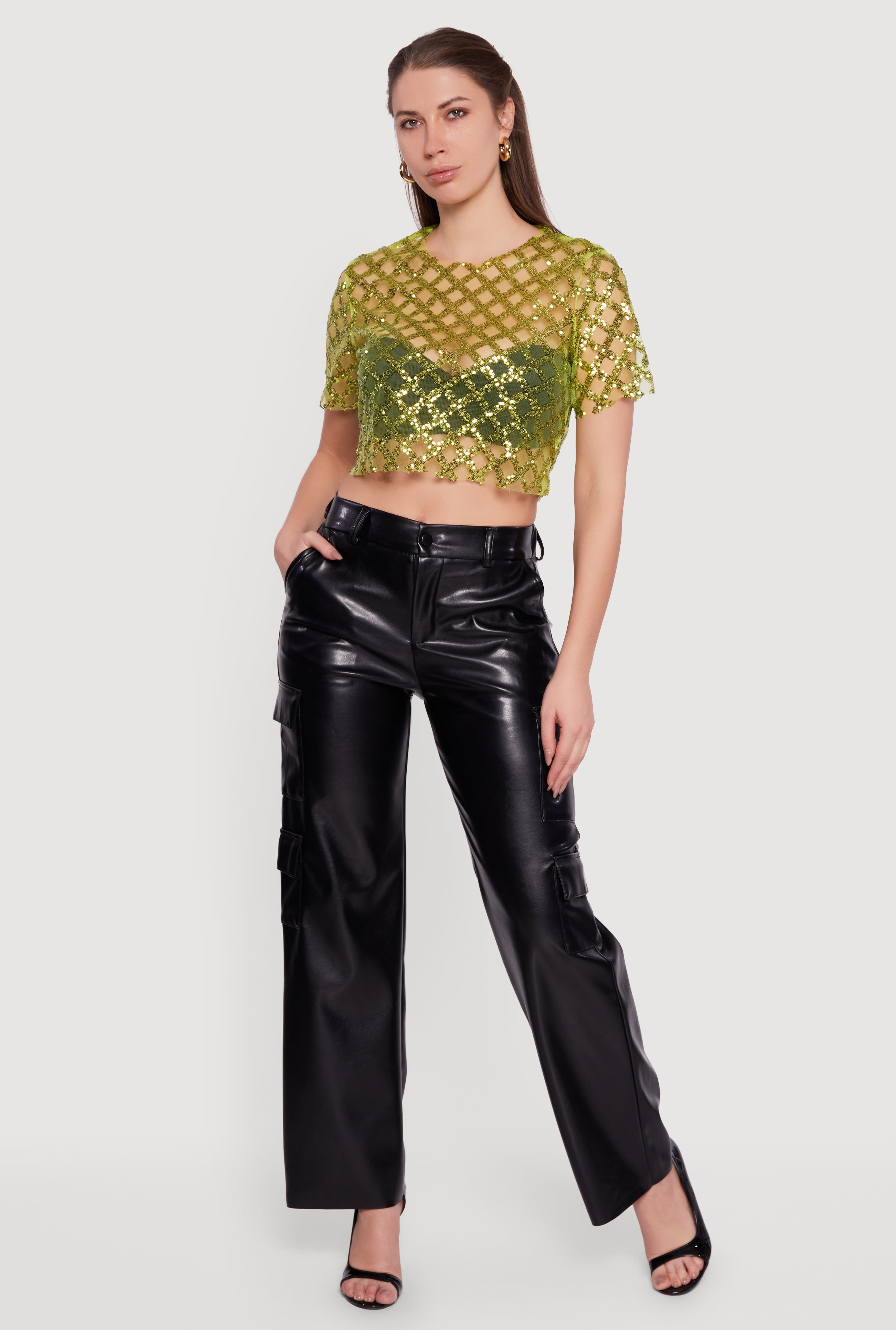 See Through Crop Tops | Rainbow Shops