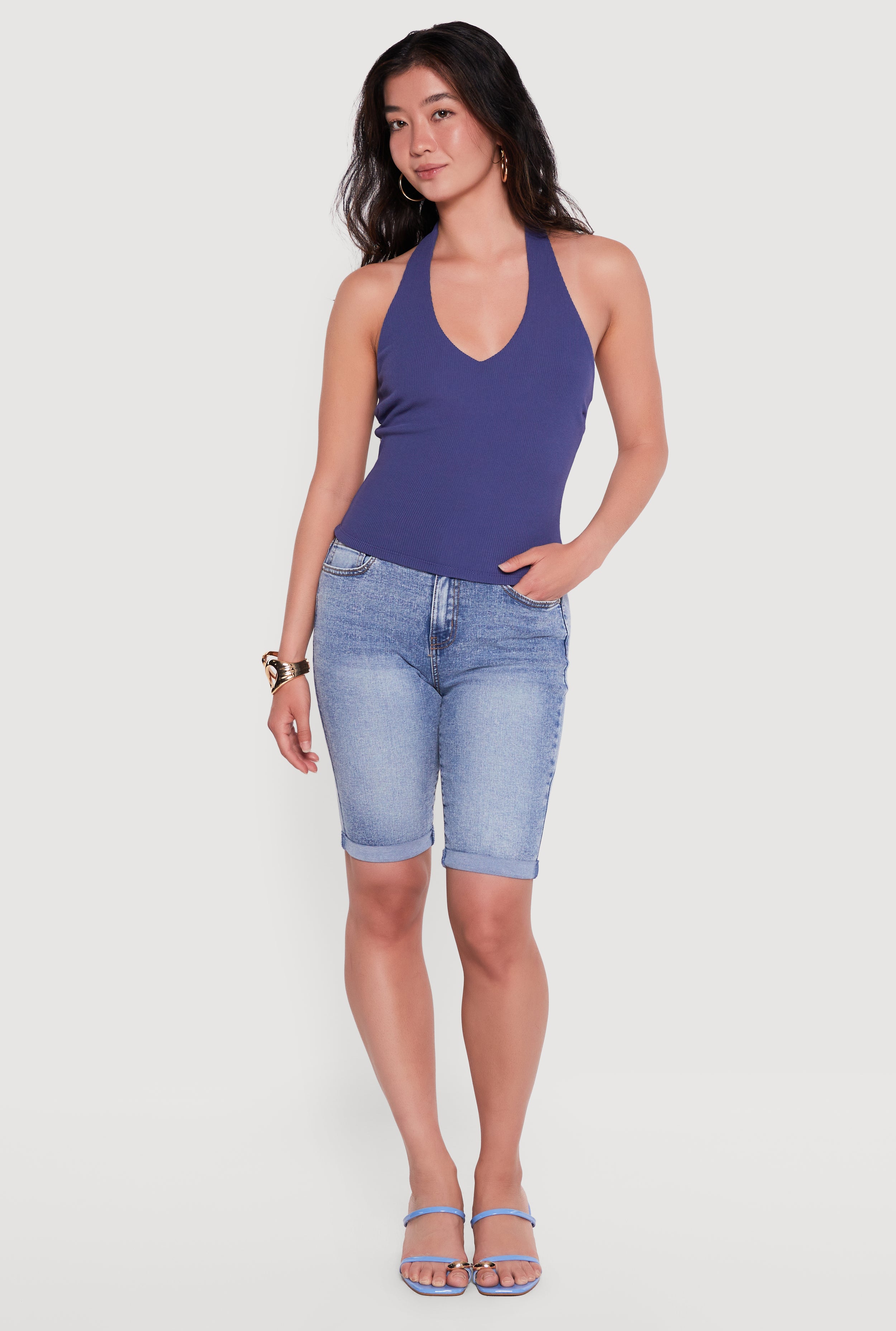 Open Back Crop Top | Rainbow Shops