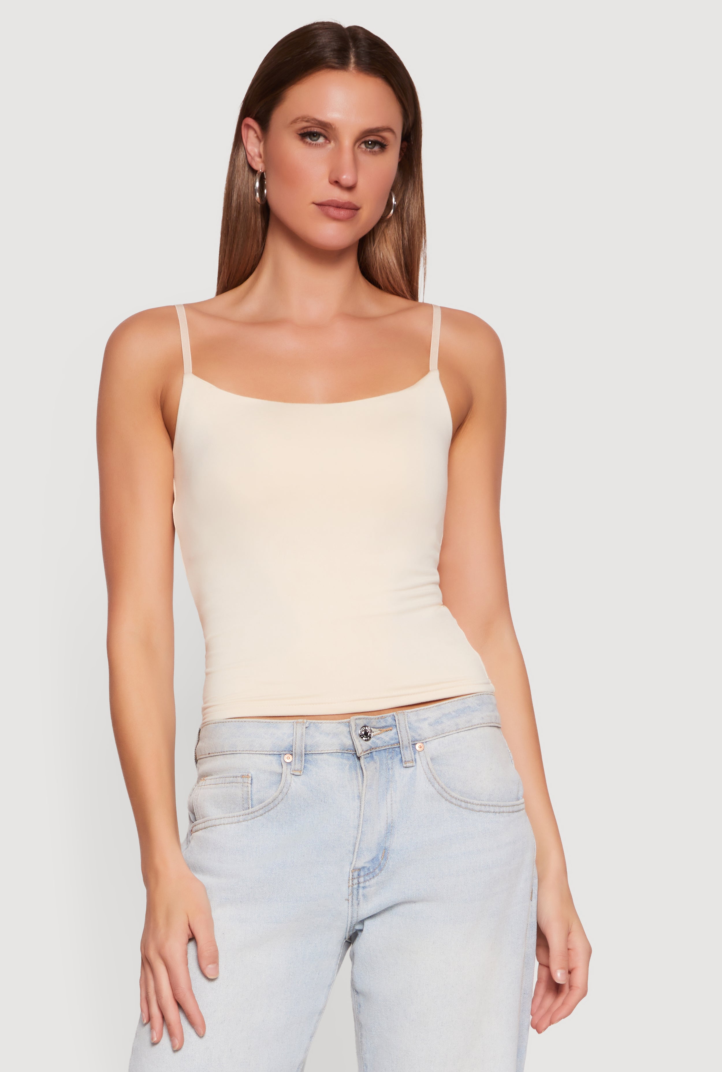 Scoop Neck Padded Cup Cami