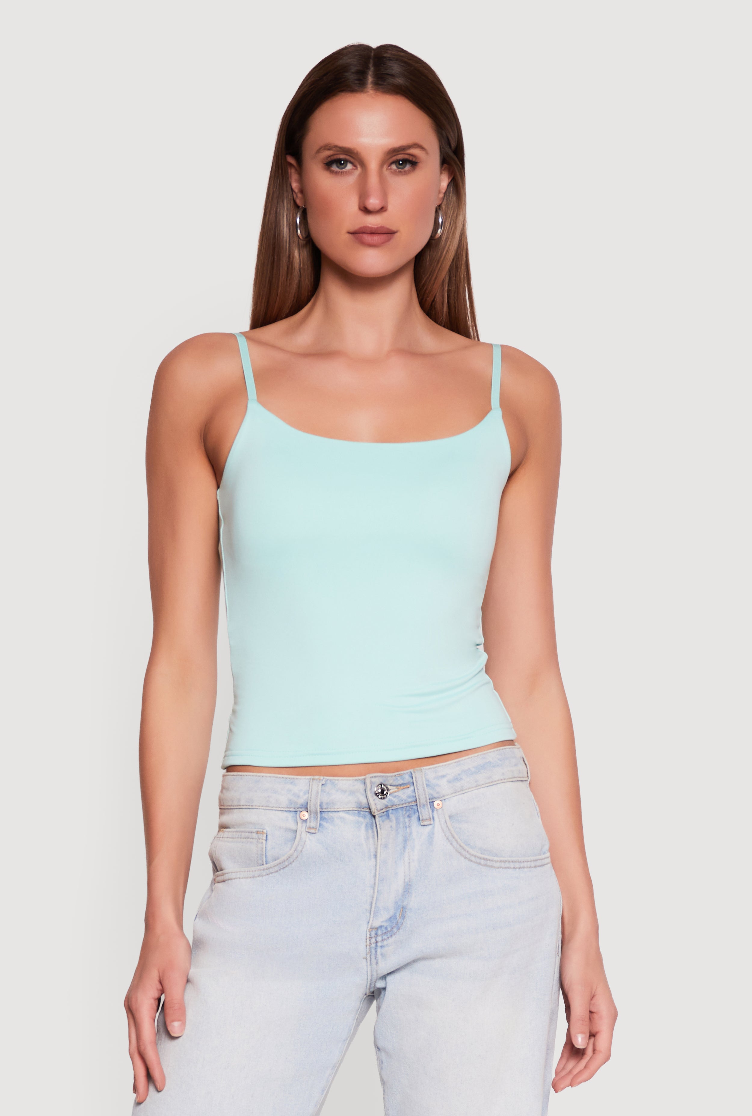 Scoop Neck Padded Cup Cami