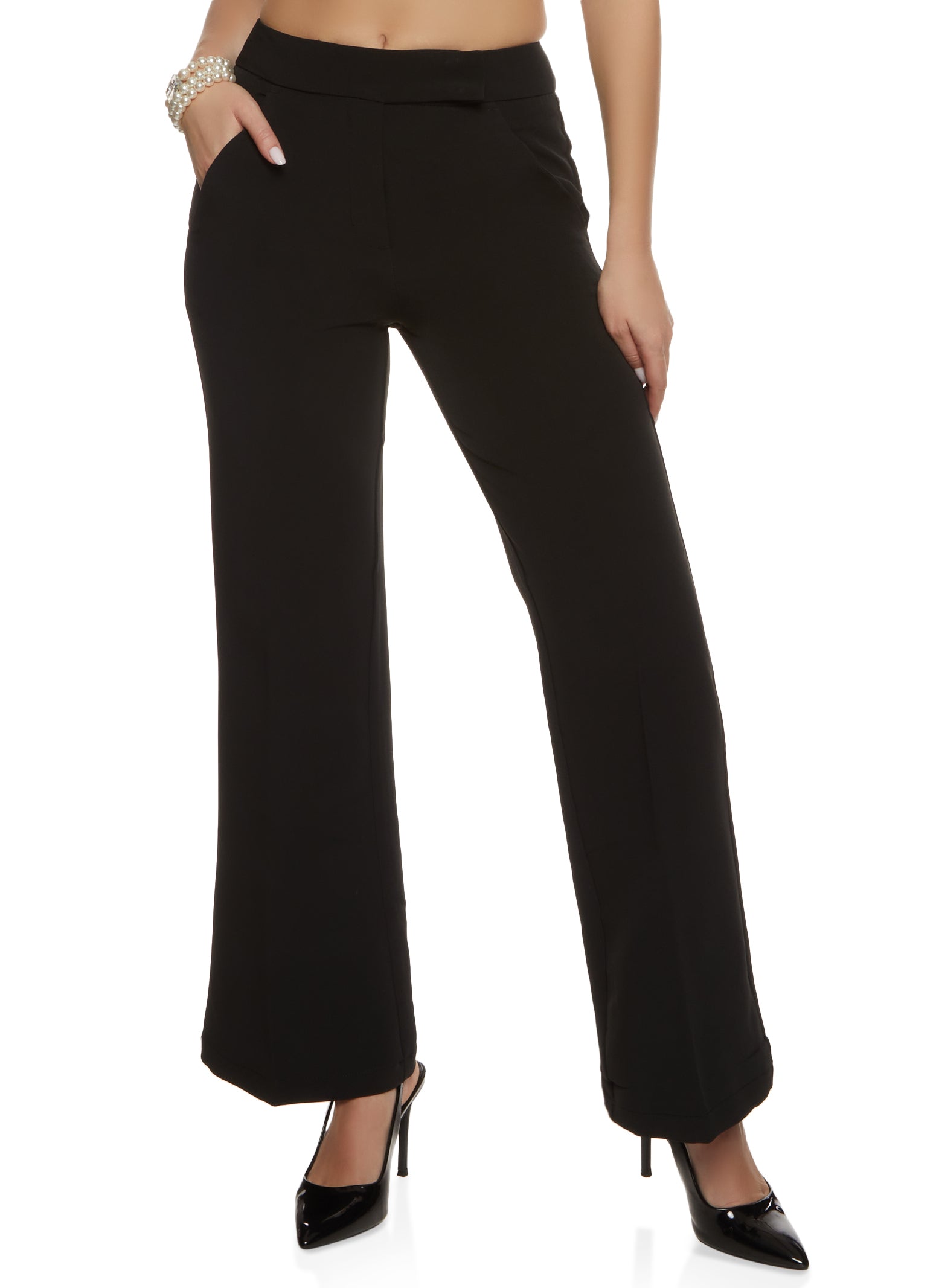 Wide leg dress pants canada Clearance