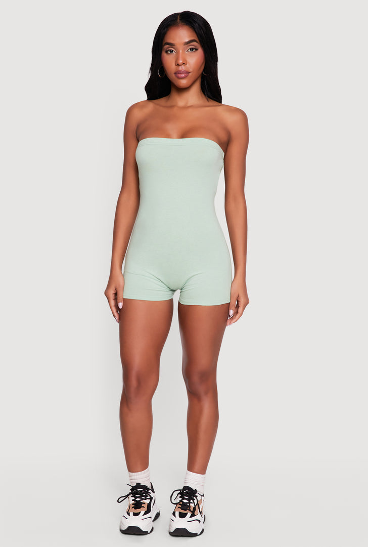 Womens Green Rompers | Rainbow