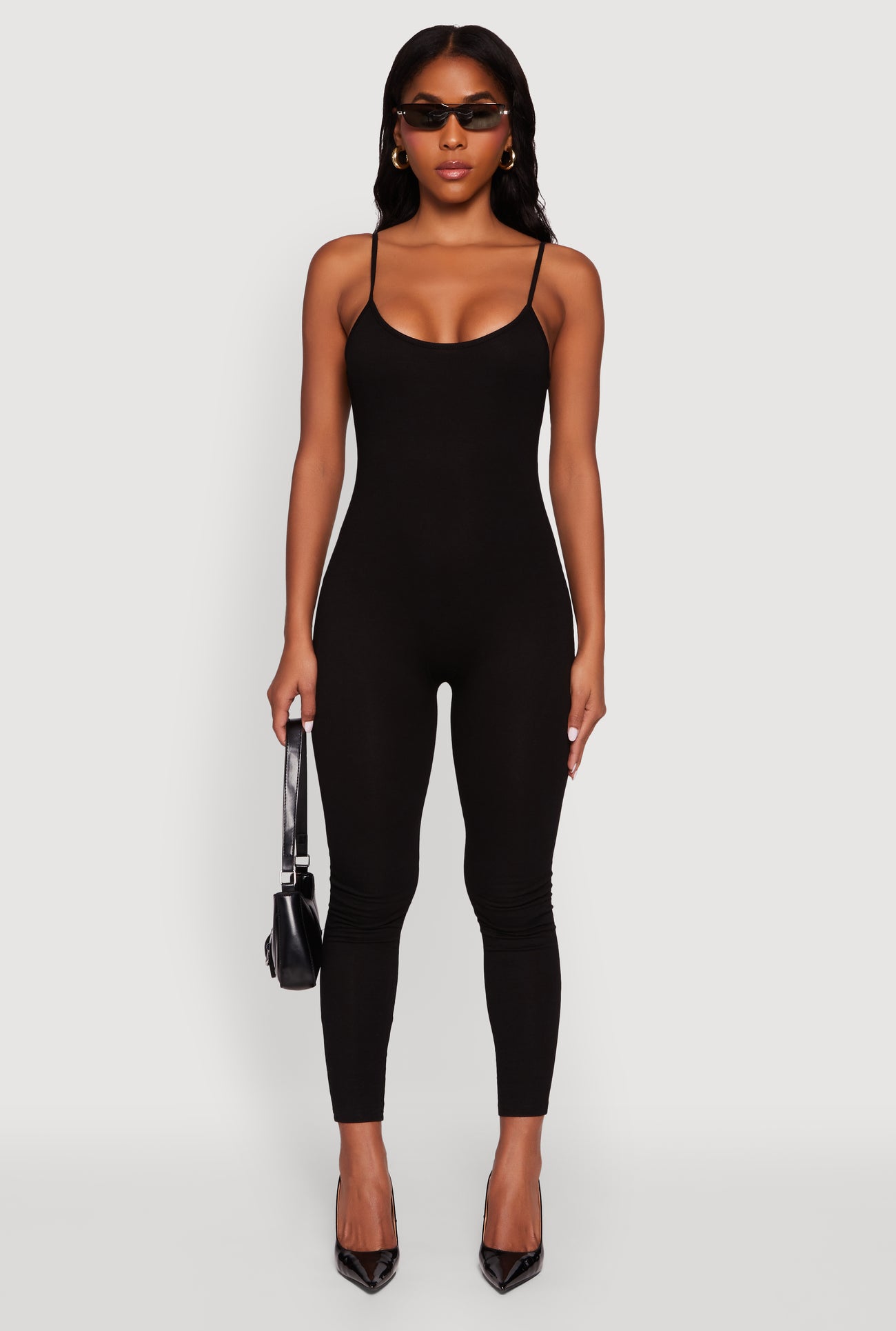 Spaghetti Strap Scoop Neck Catsuit