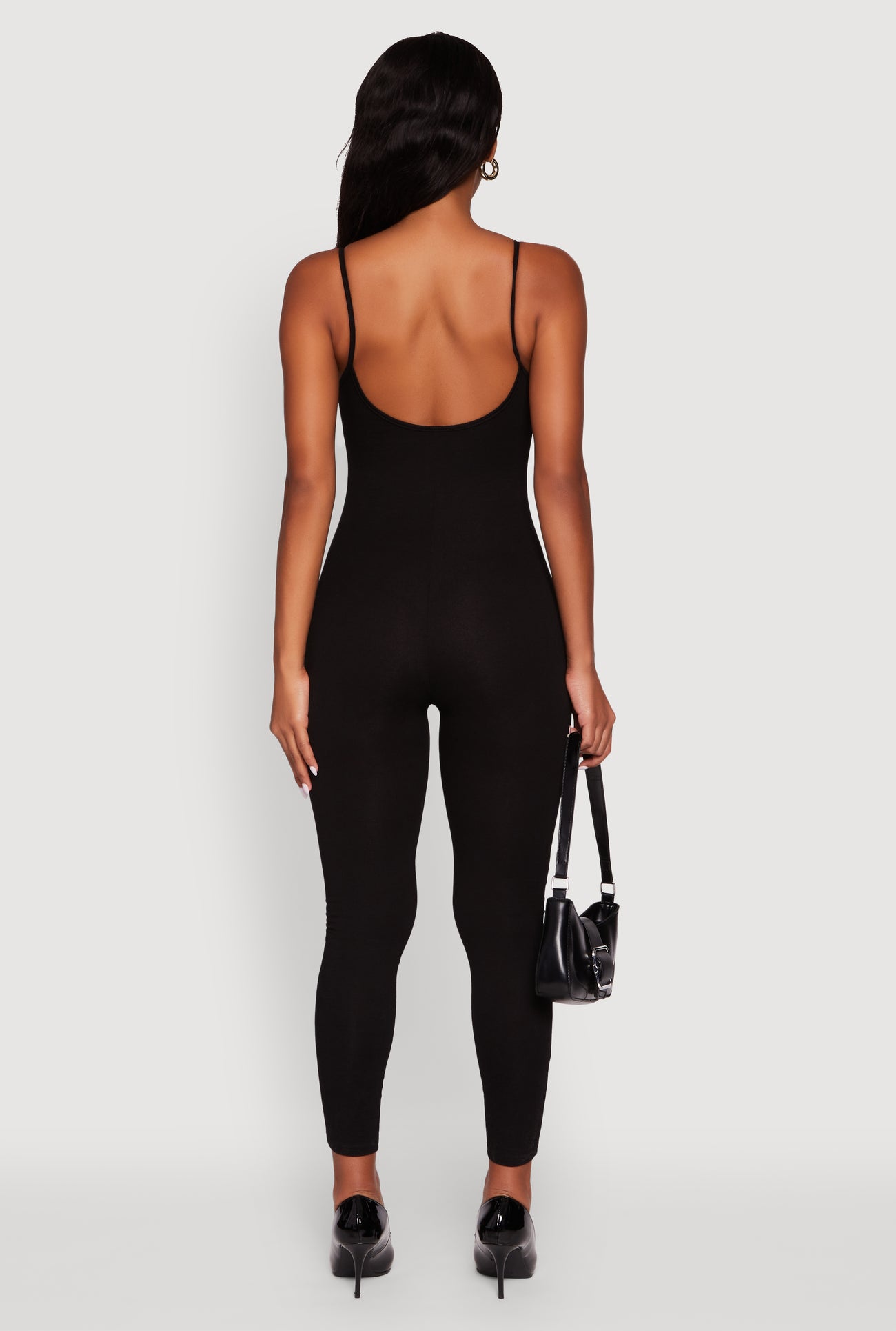 Spaghetti Strap Scoop Neck Catsuit
