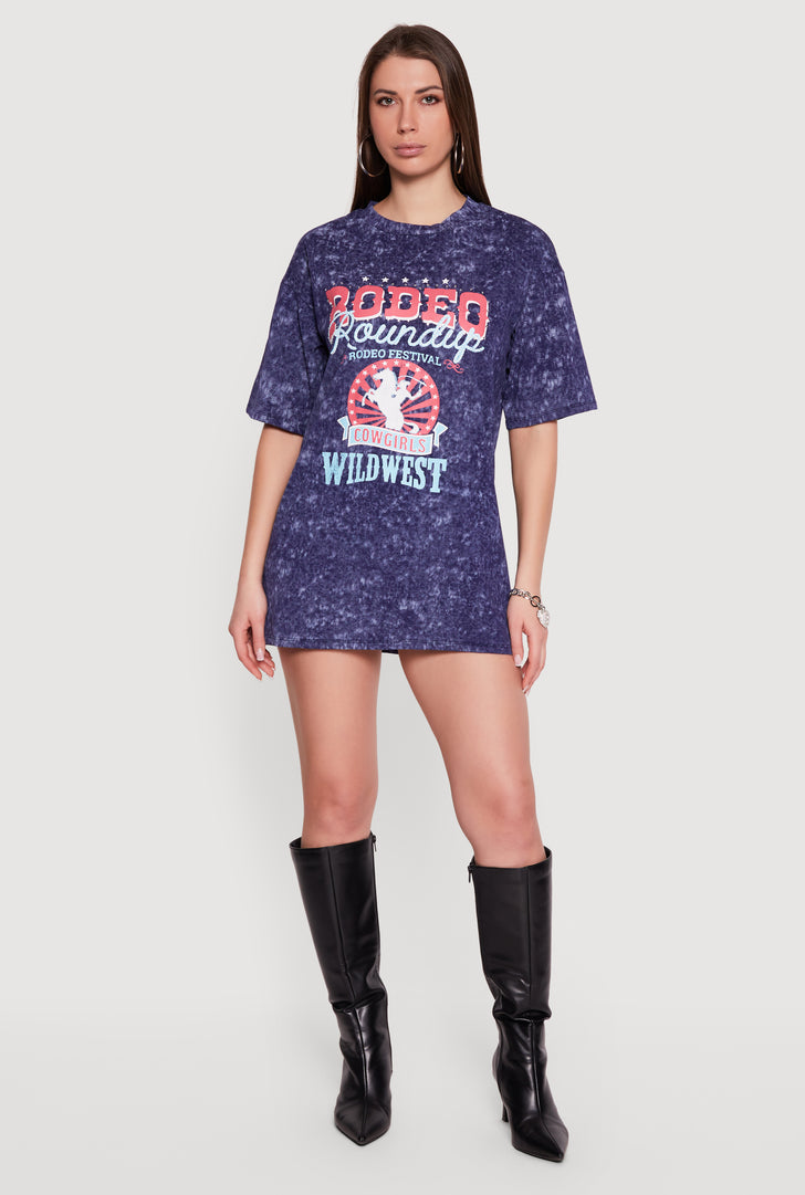 t shirt dress festival Total Obsession Oversized Tee Shirt Dress main image 1