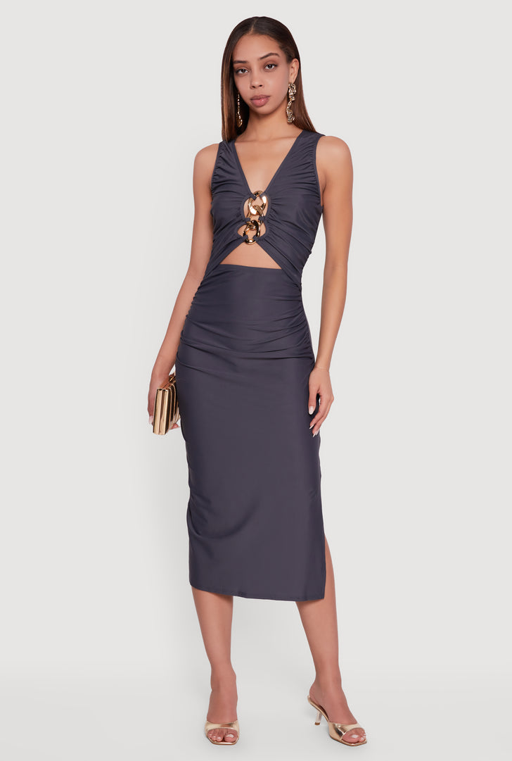 princess polly baby blue dress Plunge Neck Bodycon Dresses