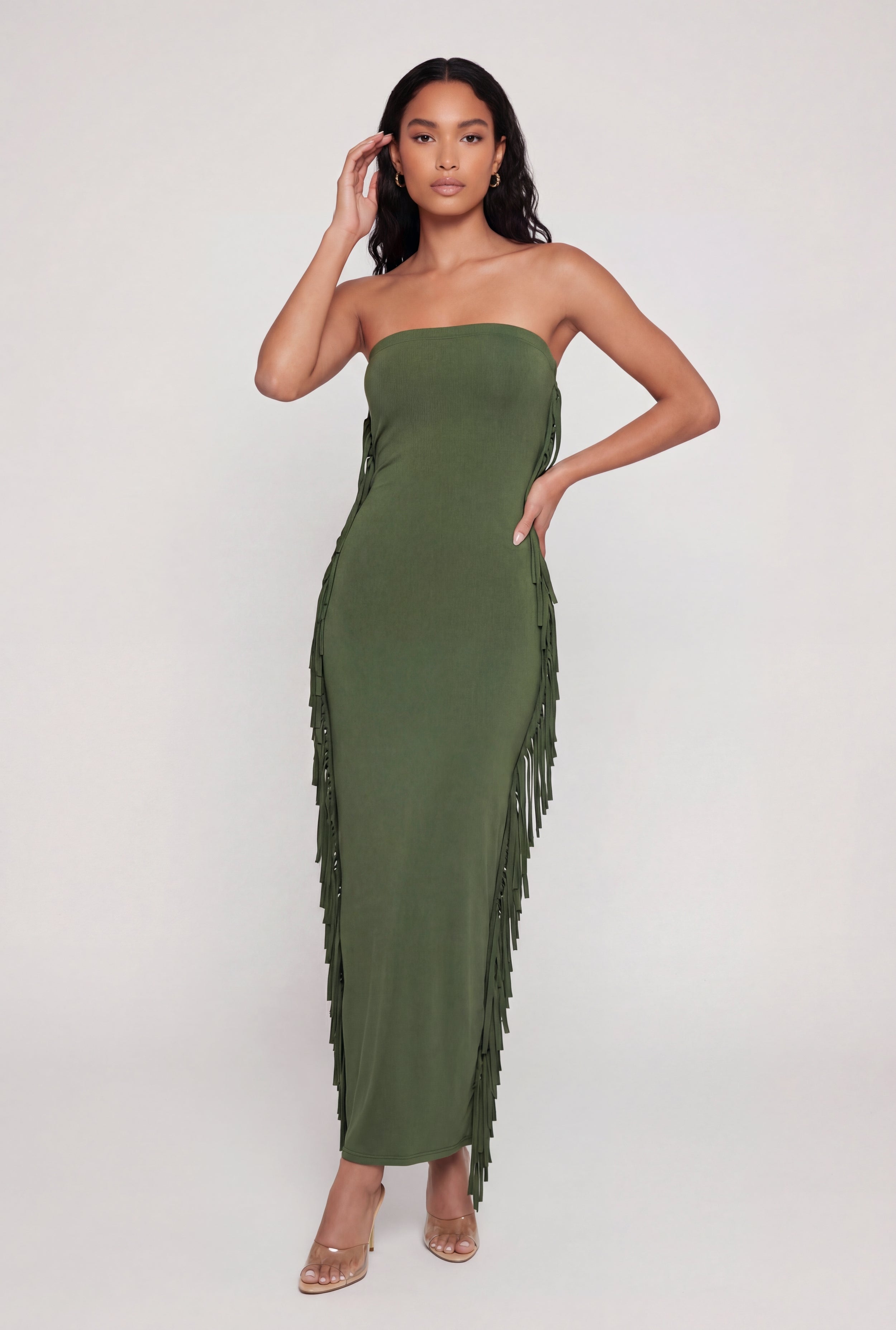 Fringe Maxi Dress | Rainbow Shops