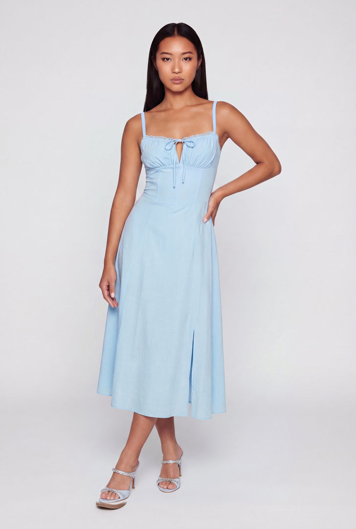Bustier Midi Dress | Rainbow Shops