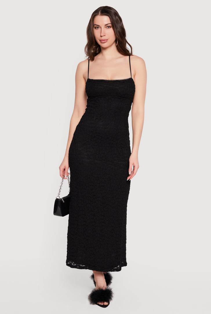Cami Dress With Lace Trim | Rainbow Shops