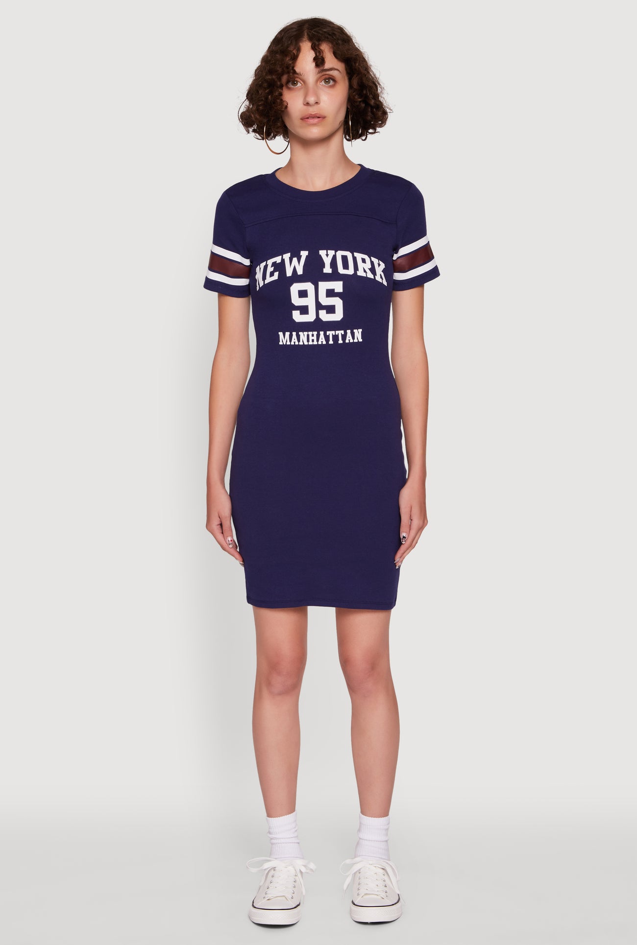 Manhattan New York 95 Graphic T Shirt Dress