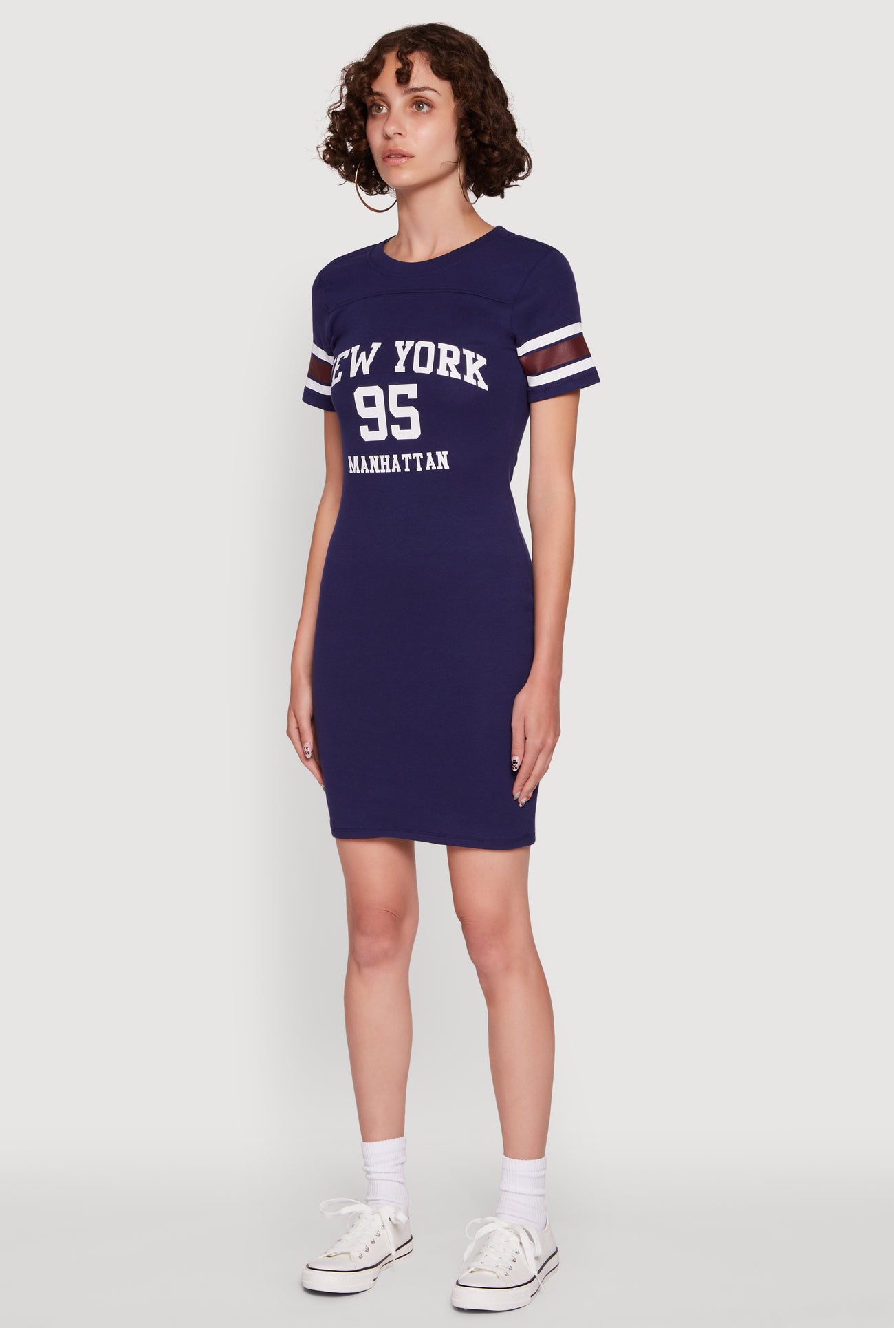Manhattan New York 95 Graphic T Shirt Dress
