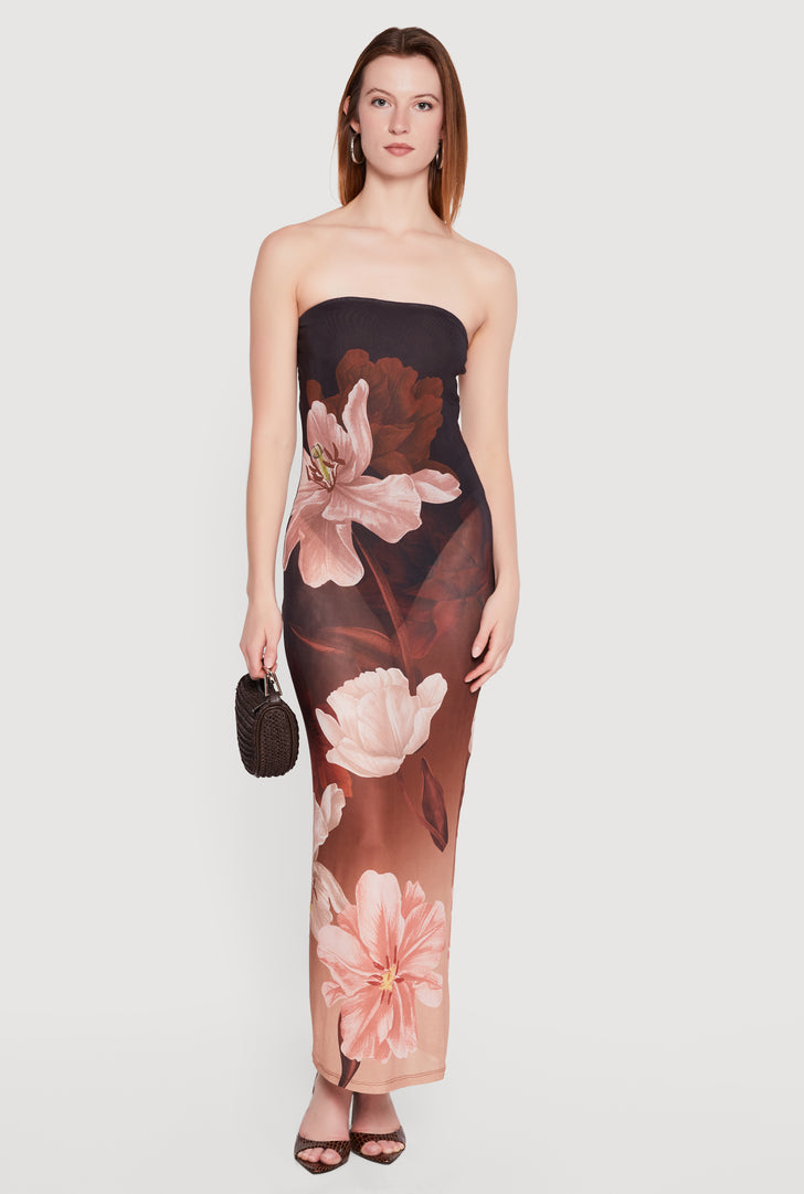 Floral Mesh Dress Floral Mesh Dress