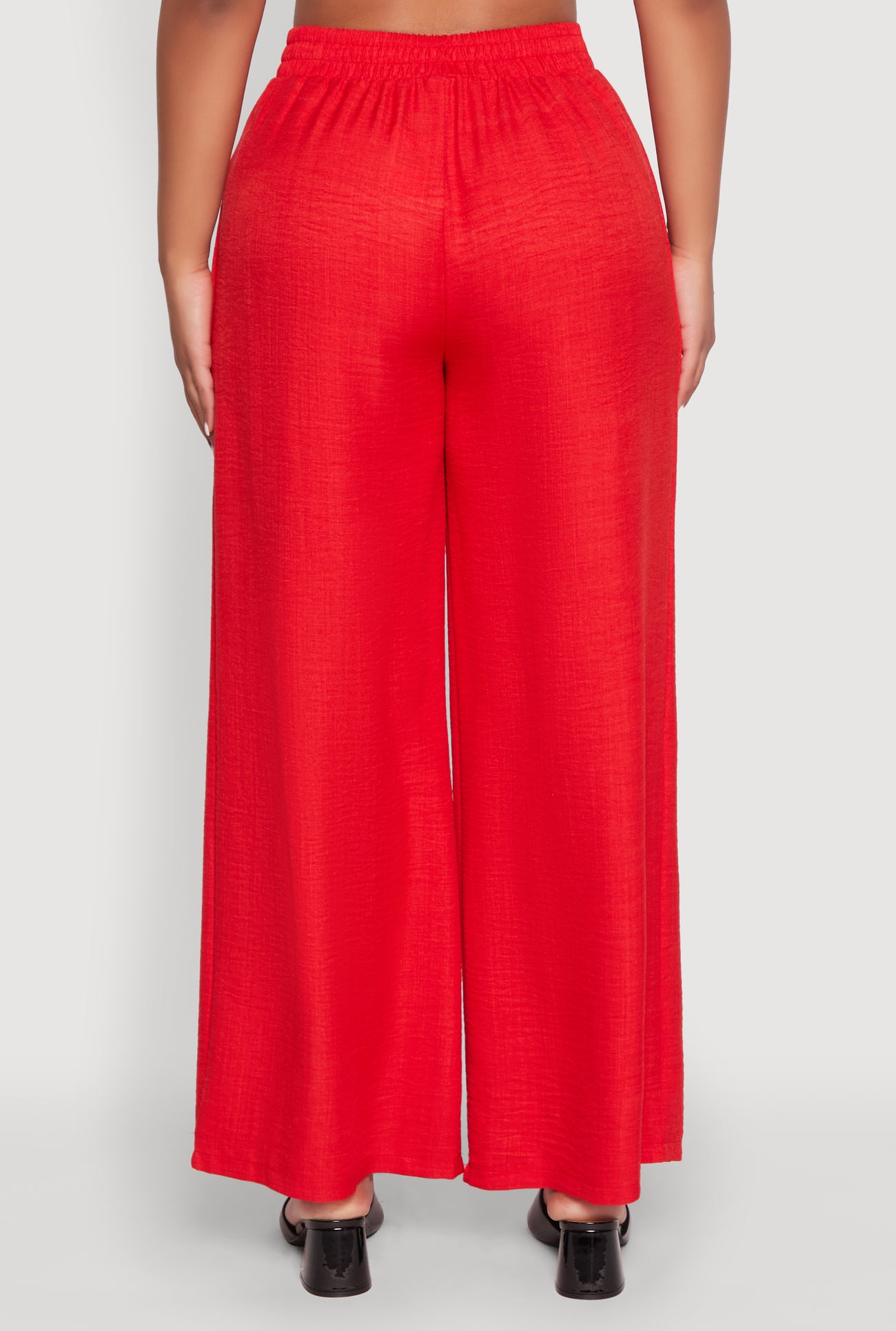 High Waisted Pleated Palazzo Pants