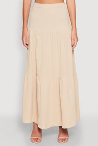 Airy Tiered Maxi Skirt