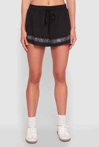 Rhinestone Stripe Shorts